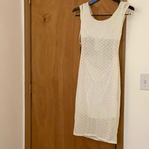 NWT Bebe Eyelet Midi Dress